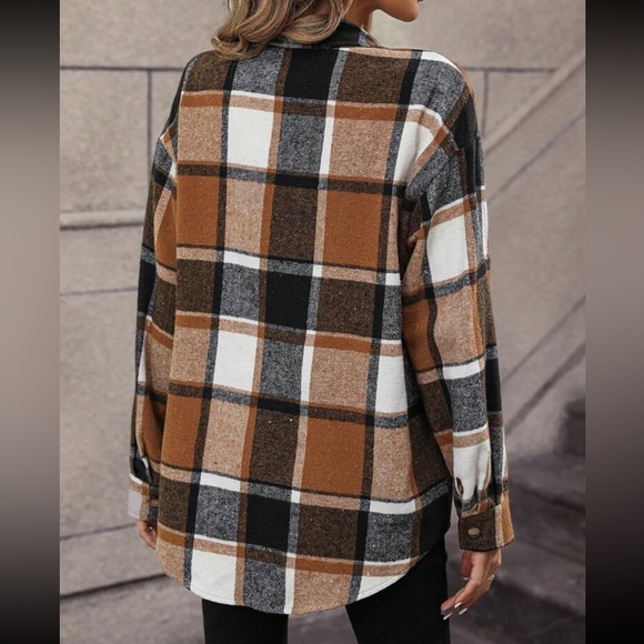 Boho Buffalo plaid coat jacket - Picture 6 of 6